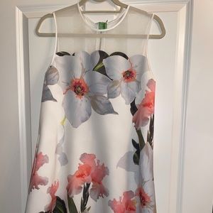 Ted Baker floral shift dress, size 2